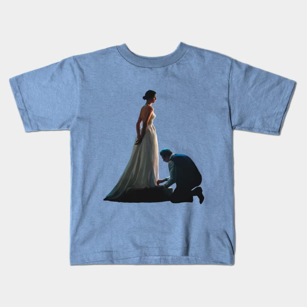 Phantom Thread - Alma and Reynolds Kids T-Shirt by chrisayerscreative